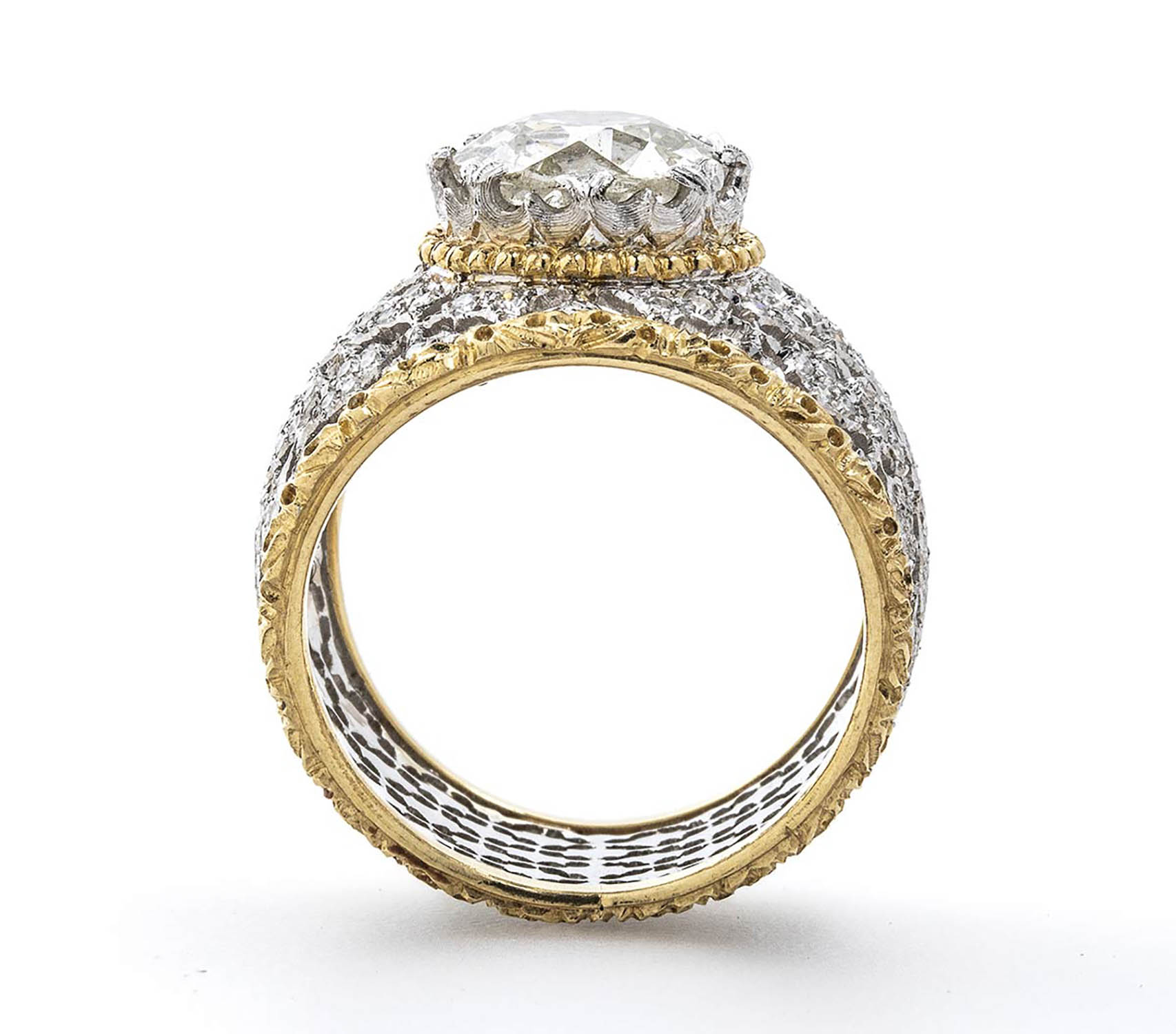 Vintage diamond ring - manifacture BUCCELLATI, Milan - Image 2 of 15