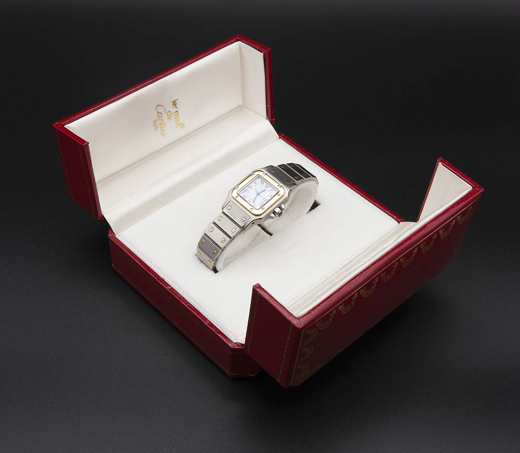 SANTOS LADY by CARTIER, steel and gold wristwatch - Image 3 of 3