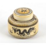Chinese ivory box - Qing 19th Century