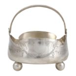 Russian 875/1000 silver sugar basket - Moscow 1908-1917