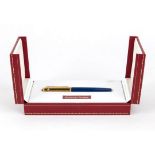 Pasha de Cartier, fountain pen Ref. ST160023 limited edition 1989 numbered 0823, 18k gold nib M