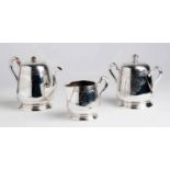 Russian 875/1000 tea service - Moskow 1895, assayer O.L. Fedrovic