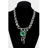 Colombian emerald and diamond necklace