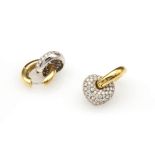 Diamonds earrings, manifacture LEO PIZZO