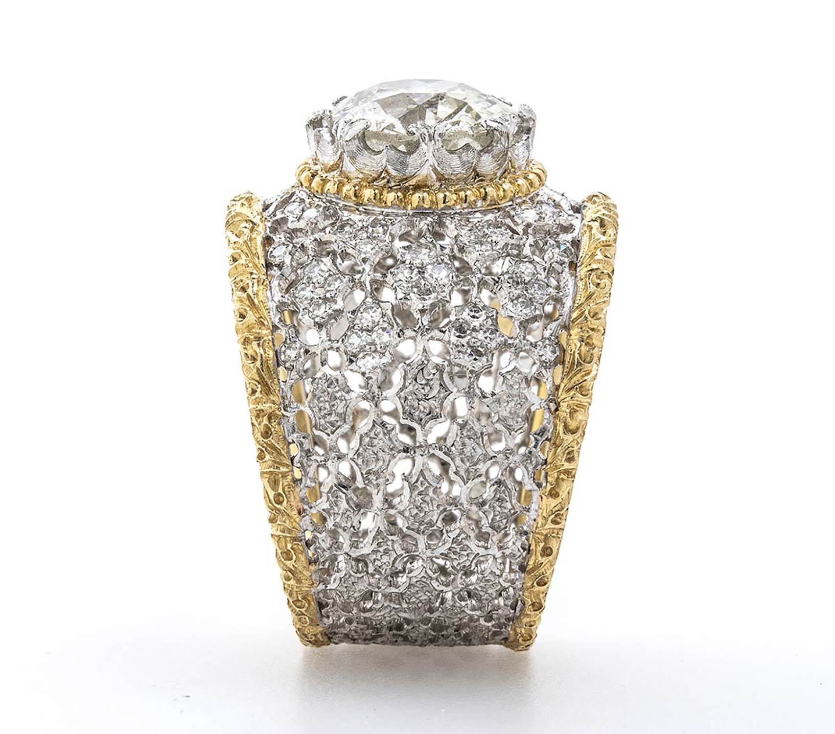 Vintage diamond ring - manifacture BUCCELLATI, Milan - Image 5 of 15