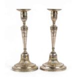 Pair of Italian silver candlesticks - Florence 1781-1808