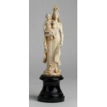 German ivory carving of the Virgin and Child - last quarter 19th Century