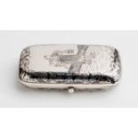 Russian 875/1000 silver and niello sigarette case - Moskow 1879