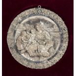 Italian 800/1000 silver plaque of the Virgin and Child - early 20th Century