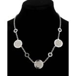 Diamonds onix reversible necklace - manifacture BVLGARI, Italy