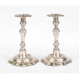 Pair of Italian silver candlesticks - Naples 18th Century