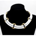 Enamel gold necklace - manifacture DAVID WEBB