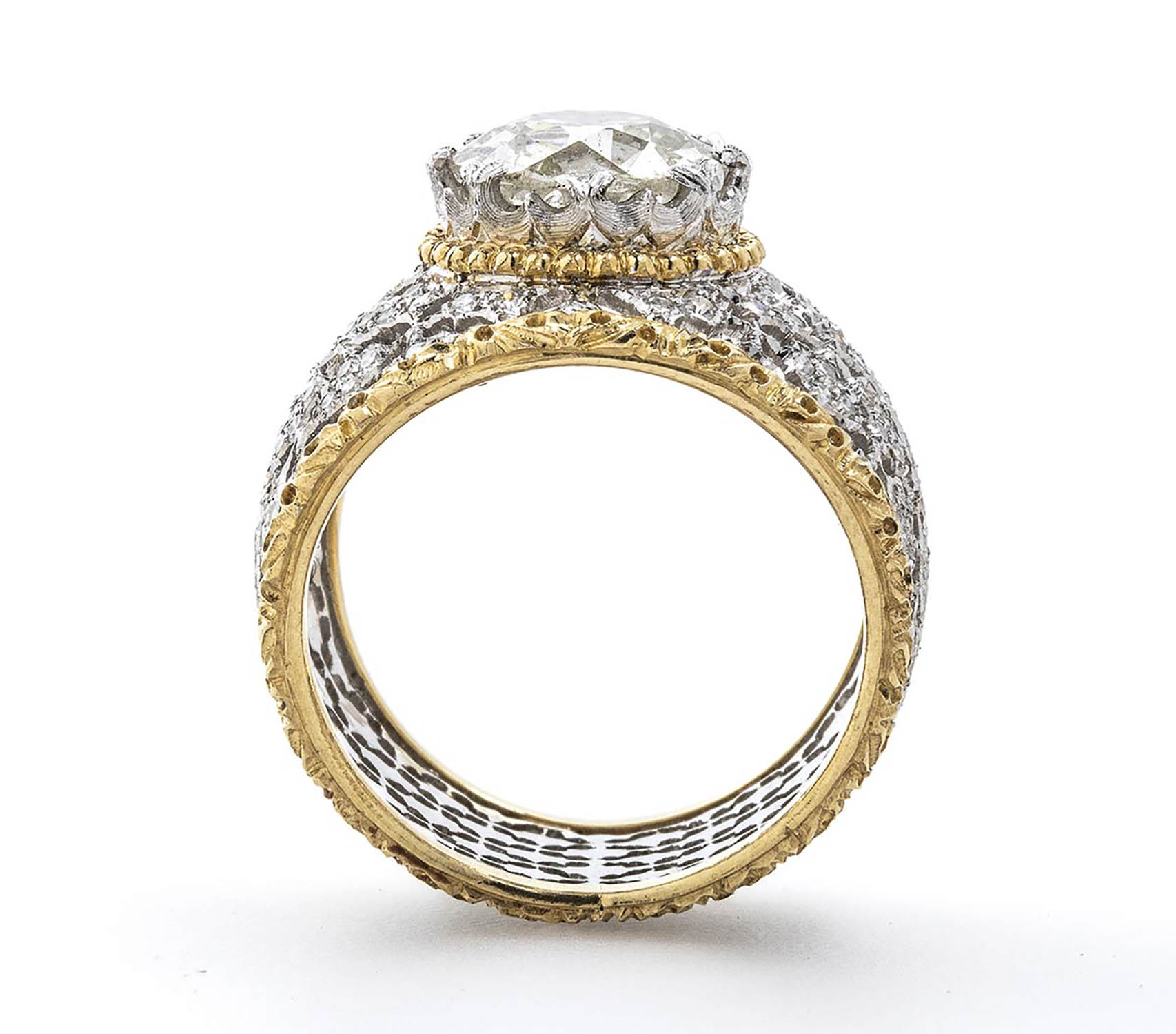Vintage diamond ring - manifacture BUCCELLATI, Milan - Image 3 of 15