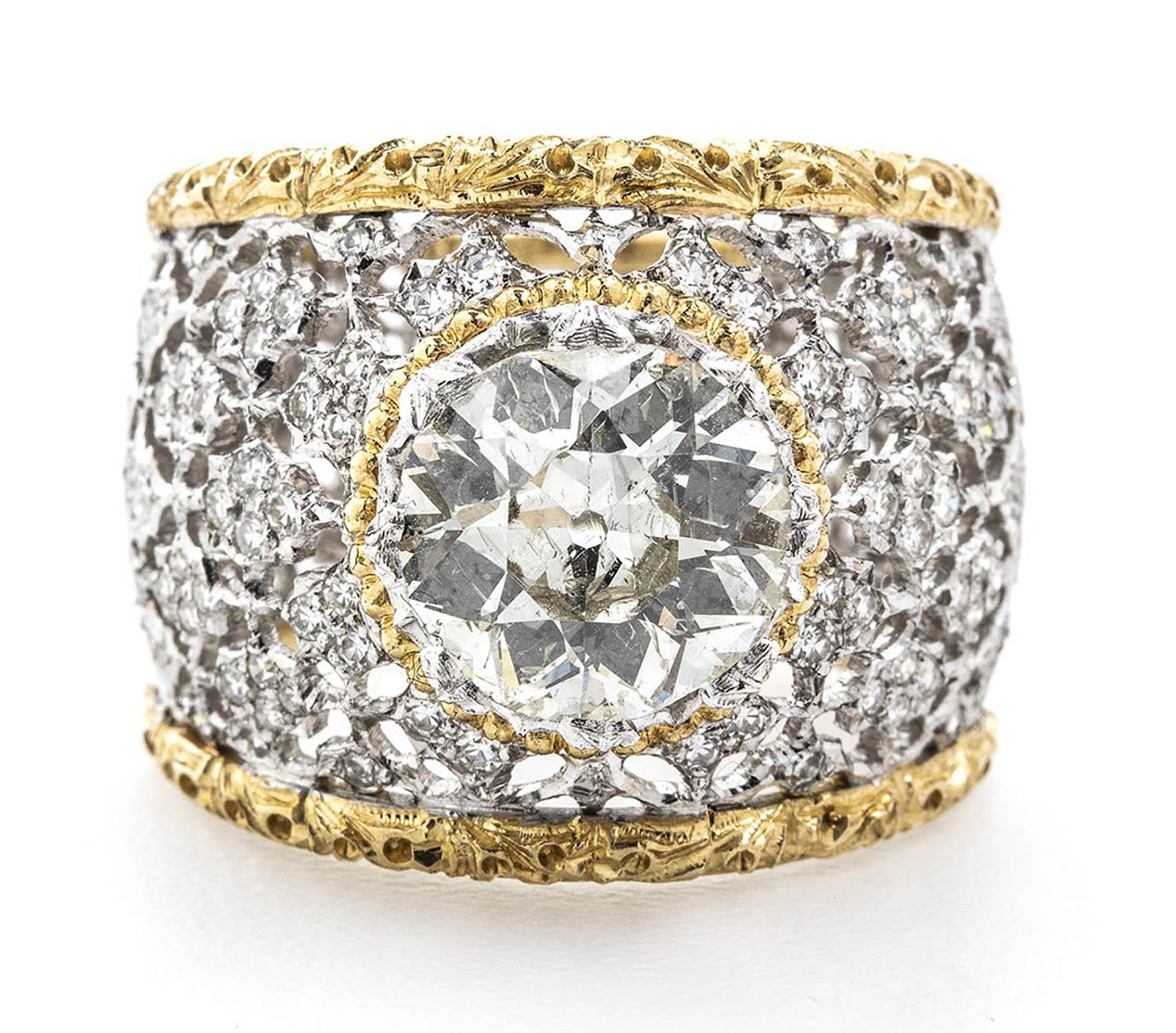 Vintage diamond ring - manifacture BUCCELLATI, Milan - Image 6 of 15