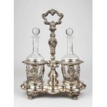 French 950/1000 silver oil and vinegar set - Paris 1911-1916, mark of Alphonse Debain