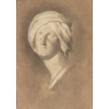 Monochrome head of woman with turban (Jephthah's daughter?)