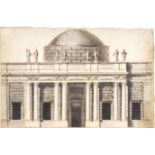 Architectural study for a neo-palladian building facade