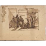Study for an Expulsion of the Merchants from the Temple (?)