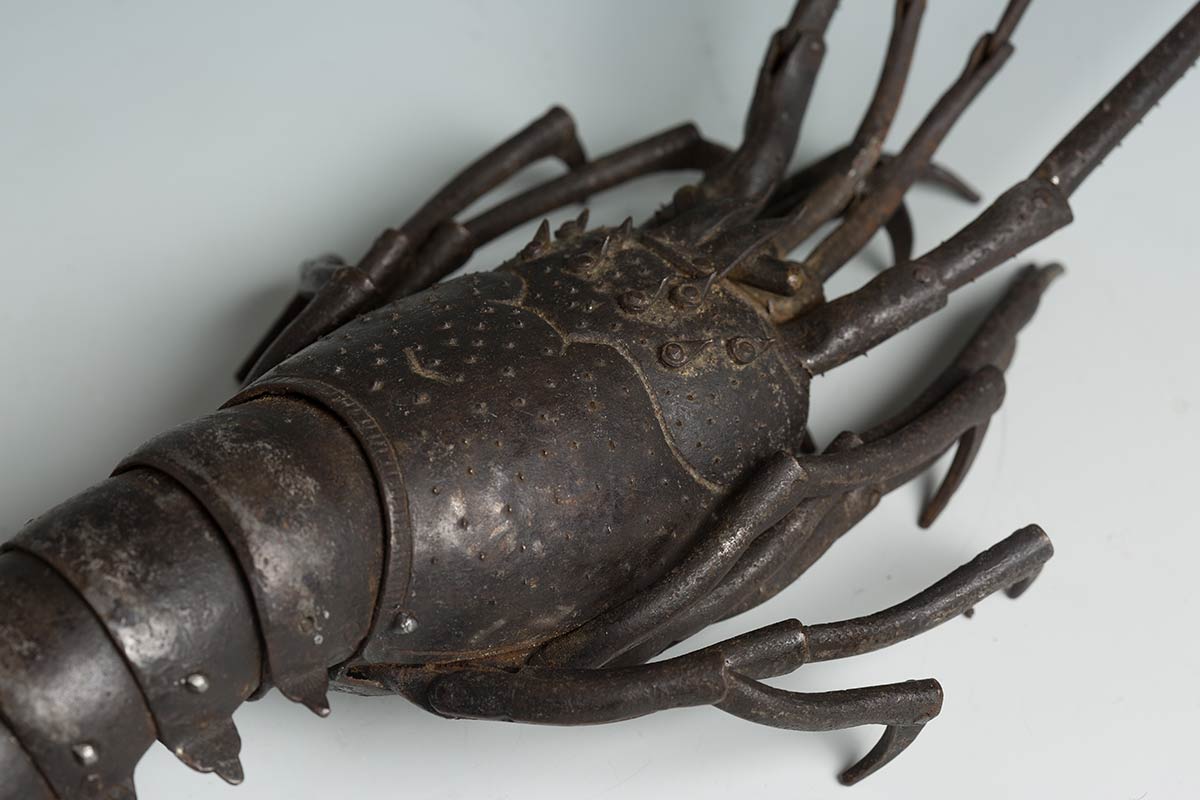 AN IRON JIZAI OKIMONO OF A LOBSTERJapan, 19th century - Image 9 of 9