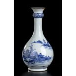 A ' BLUE AND WHITE' PORCELAIN BOTTLE VASE China, Qing dynasty, 18th-19th century