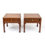 A PAIR OF WOOD LOW TABLESChina, 20th century