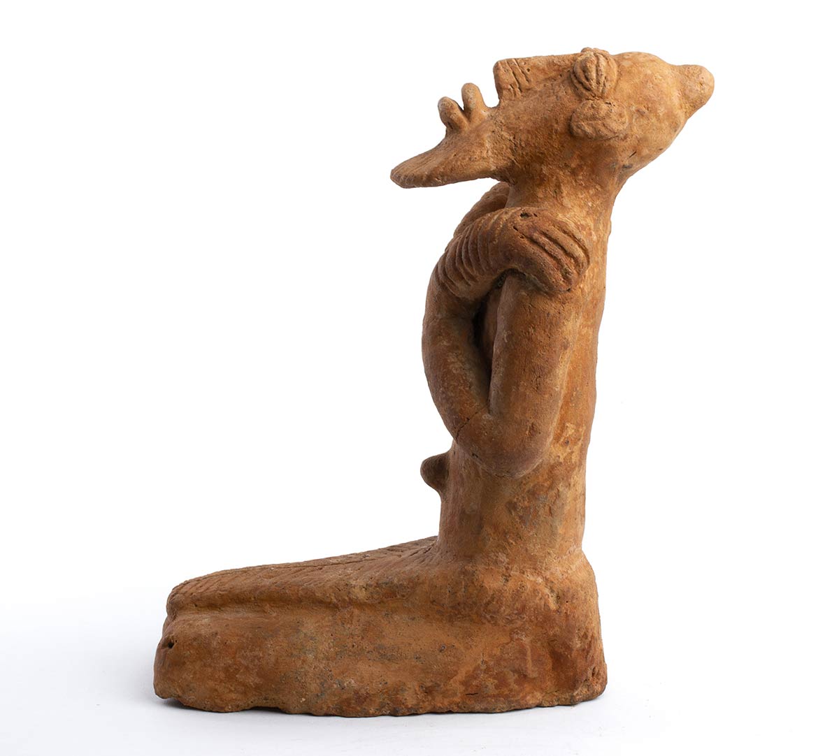 A DJENNÉ TERRACOTTA KNEELING FIGURE Mali - Image 3 of 4