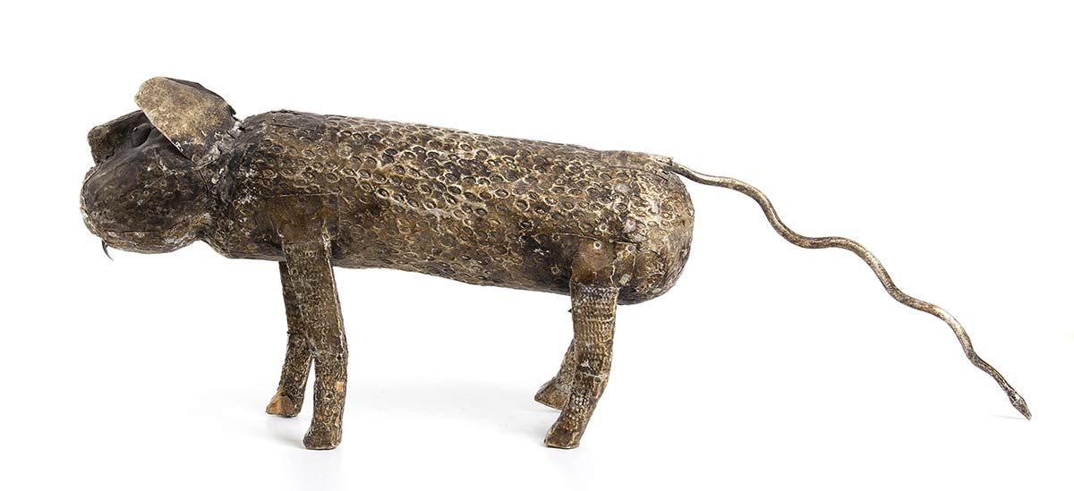 A WOOD AND METAL LEOPARDGabon, Ambete - Image 2 of 2