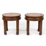 A PAIR OF WOOD LOW TABLESChina, 20th century