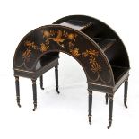 A LACQUERED WOOD FURNITURE DECORATED WITH CHINOISERIEEurope, early 20th century