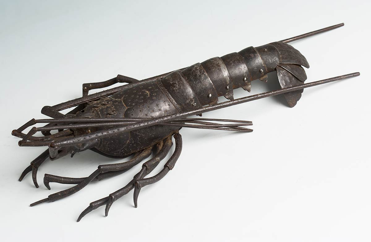 AN IRON JIZAI OKIMONO OF A LOBSTERJapan, 19th century - Image 3 of 9