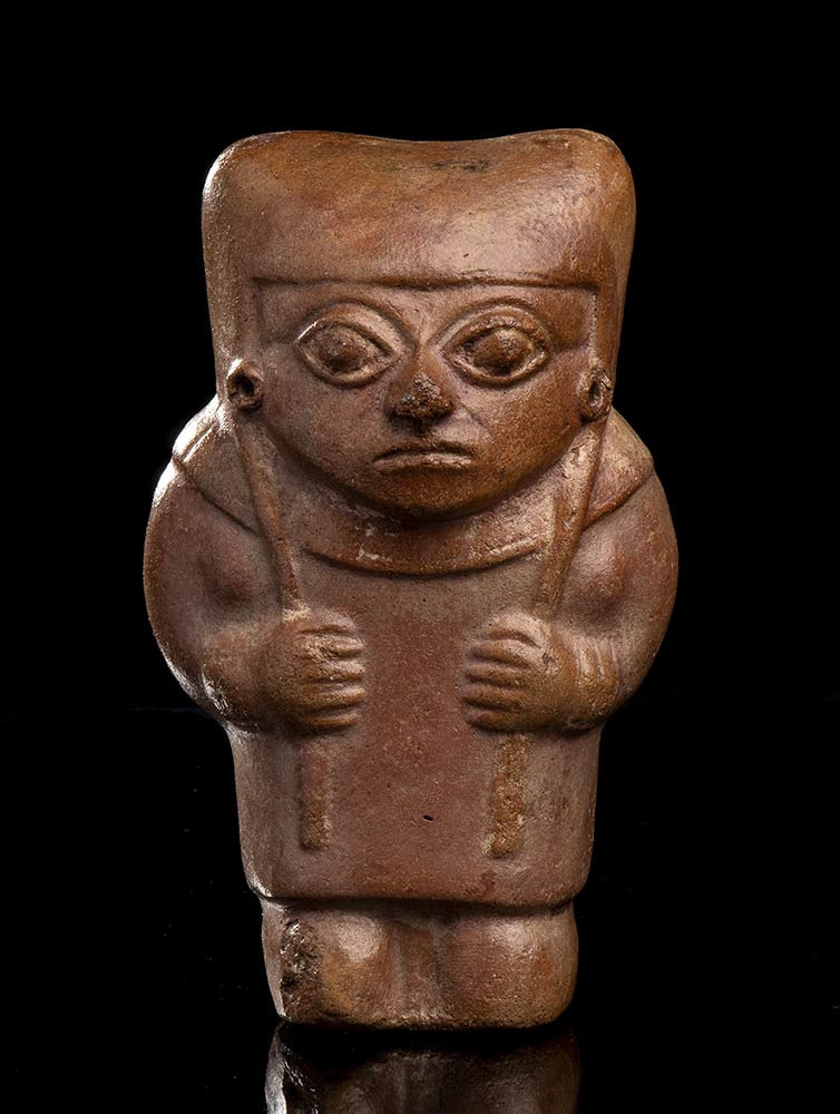 A CERAMIC ANTHROPOMORPHIC FIGURE Peru, Mochica culture