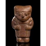 A CERAMIC ANTHROPOMORPHIC FIGURE Peru, Mochica culture