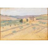 AMERIGO BARTOLI NATINGUERRA (Terni, 1890 - Roma, 1971): Umbrian landscape, 1932