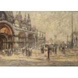 ITALICO BRASS (Gorizia, 1870 - Venezia, 1943): San Marco Square in Venice