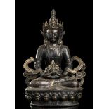 A BRONZE AMITAYUS Tibet, 20th century