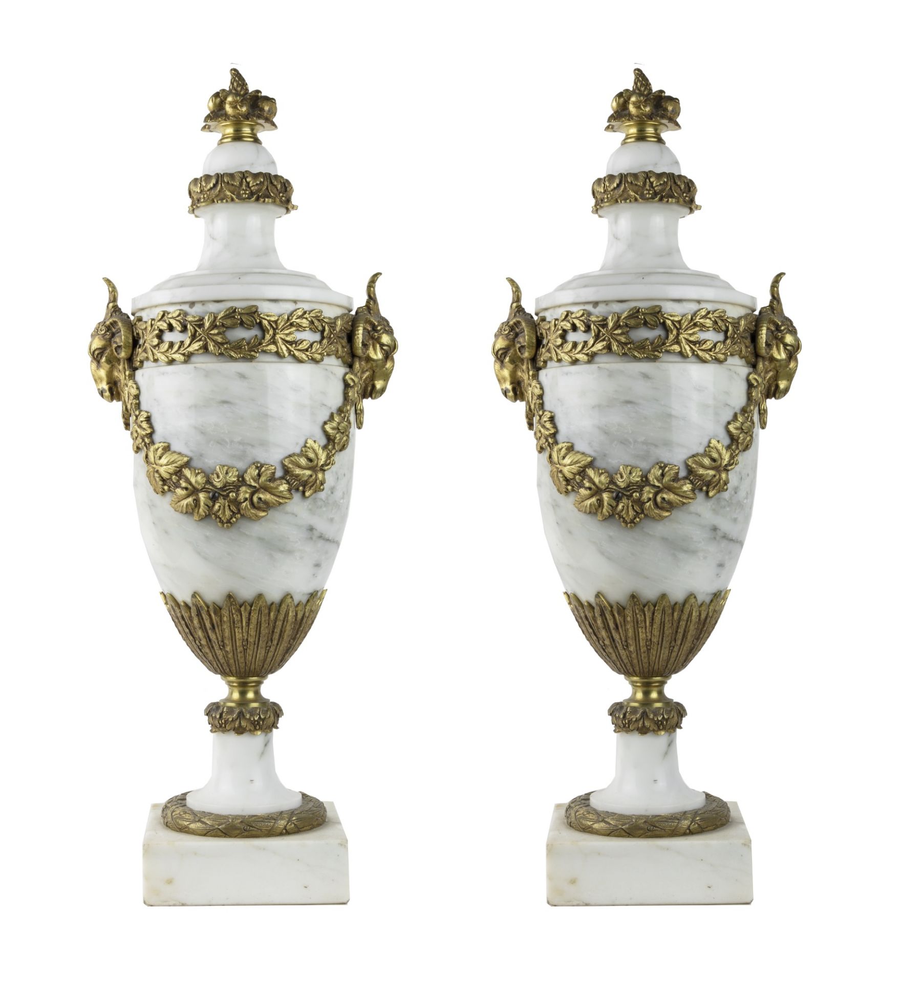 PAIRE DE GRANDS VASES, FRANCE 1900