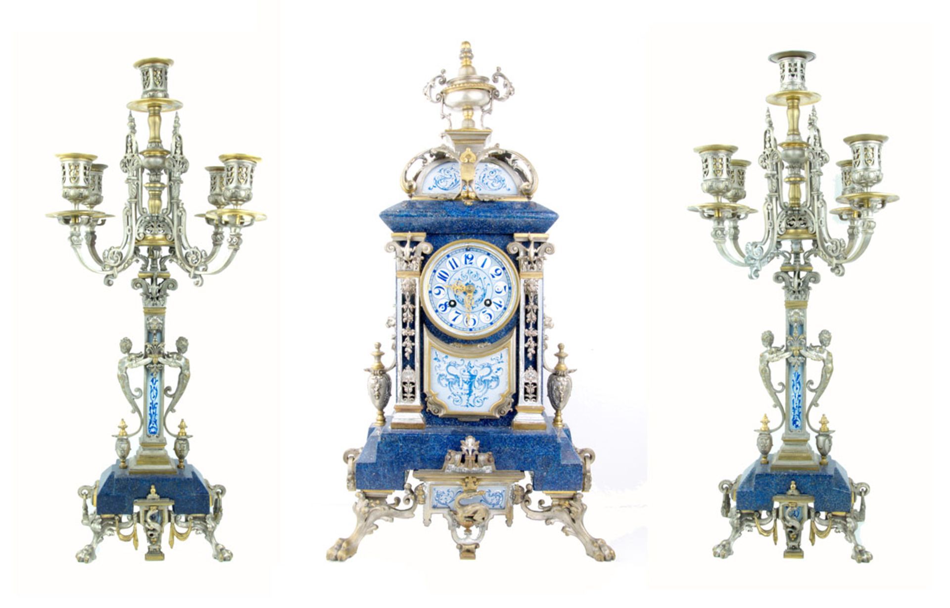 RICHE GARNITURE DE CHEMINEE NAPOLEON III