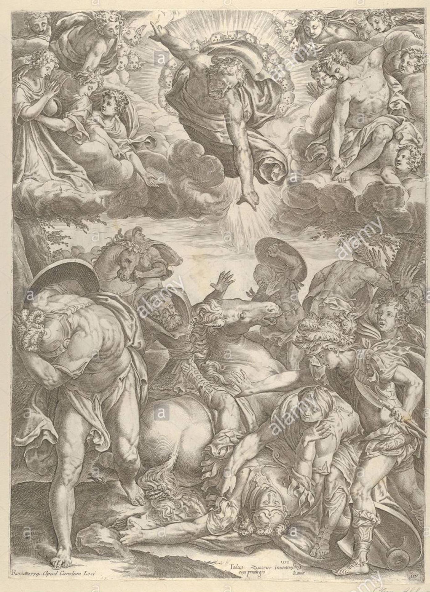Attribué à CHERUBINO ALBERTI (1553-1615) d’après TADDEO et FREDERICO ZUCCARI - Bild 3 aus 3