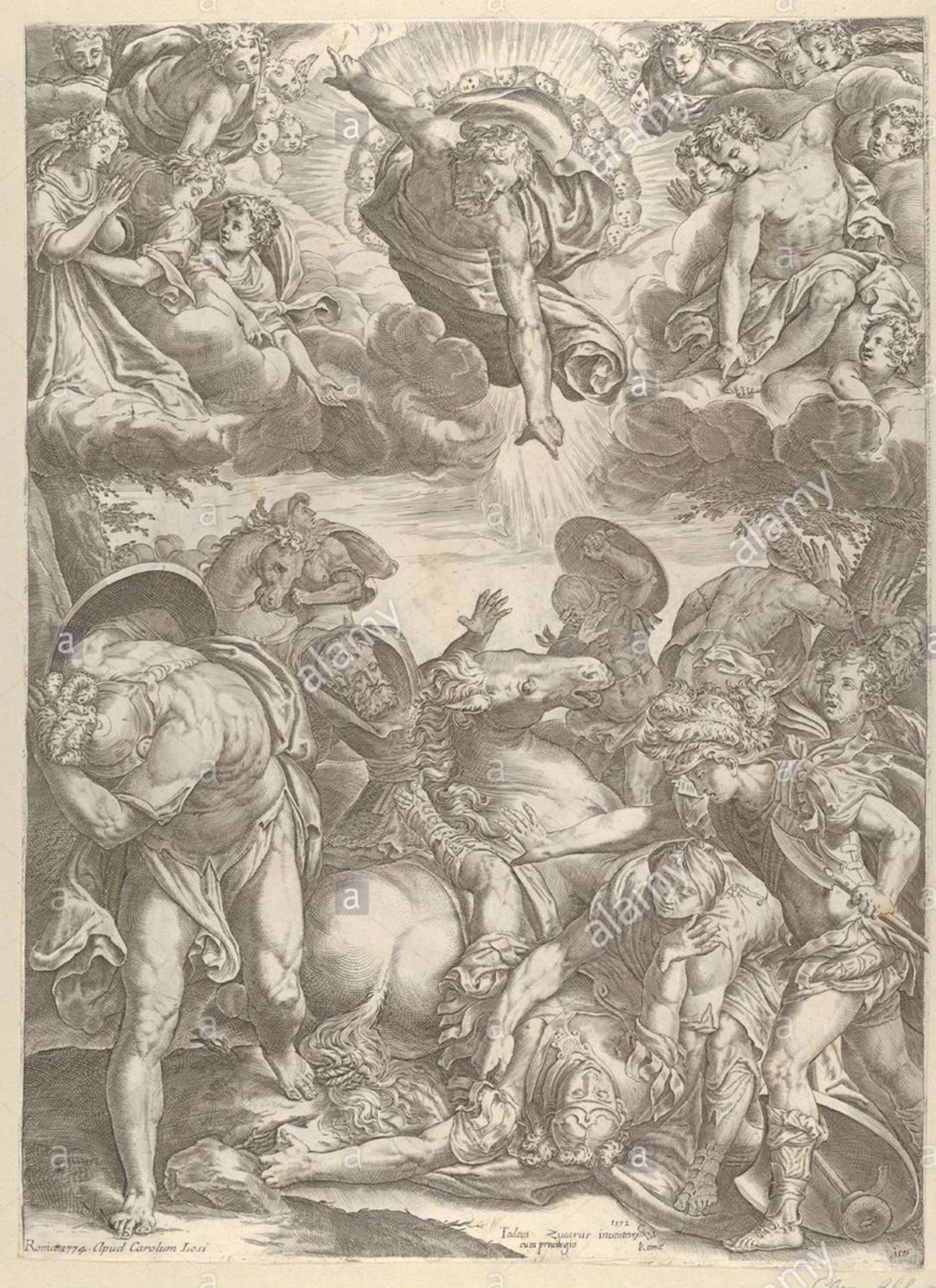 Attribué à CHERUBINO ALBERTI (1553-1615) d’après TADDEO et FREDERICO ZUCCARI - Image 3 of 3