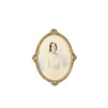 IRISH SCHOOL (19 CENTURY) Portrait of a Woman Watercolour, 40 x 30cm (15¾ x 11¾) Inscribed 'Mary