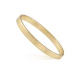 A GOLD BANGLE, the polished bangle in gold, inner diameter 6.5cm, total gross weight 47.35g