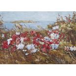 A. LAVERY Seascape with Flowers in the Wind Oil on canvas, 50 x 70cm Signed 'A. Lavery'