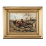 ***WITHDRAWN***WILLIAM DARLING MCKAY (1844 - 1924) Potato diggers Oil on canvas, 25.5 x 35.5cm