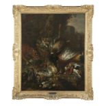 CIRCLE OF JAN WEENIX (DUTCH, 1641-1719) A dead mallard, pigeons, a jay, a kingfisher,