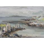 FERGUS O'RYAN RHA (1911-1989) Innislacken from Erralough, Roundstone, July 1970 Oil on canvas laid