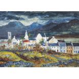 FERGUS O'RYAN RHA (1911-1989) Roundstone, Connemara Oil on canvas paper, 33.5 x 48cm Signed Mounted