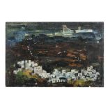 FERGUS O'RYAN RHA (1911-1989) Nocturnal Landscape with Town, Probably Morocco Oil on board, 35.