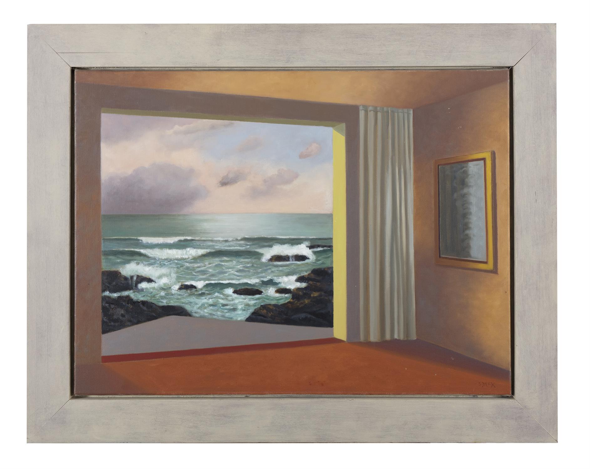 STEPHEN MCKENNA PRHA (1939-2017) Room at the Sea I Oil on canvas, 61 x 81cm Signed; also signed and - Image 2 of 4