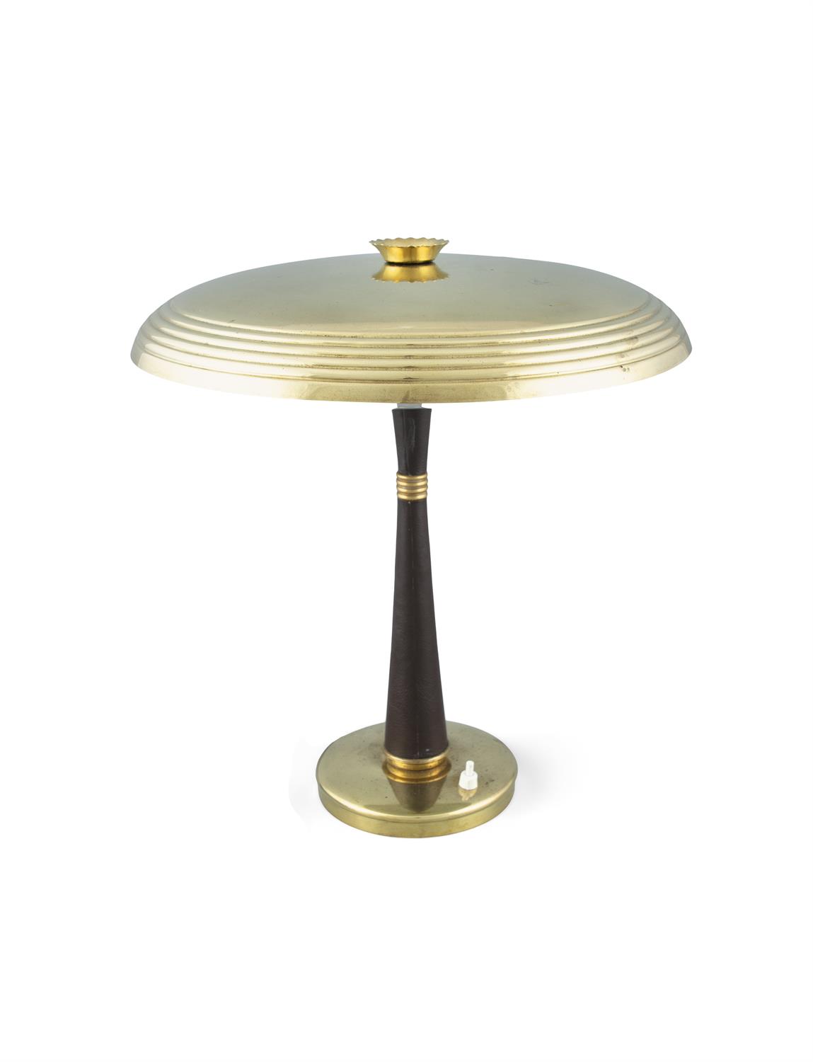 OSCAR TORLASCO (B. 1934) A brass 'Model 338' table lamp by Oscar Torlasco, for Lumi, c.1950.