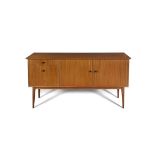 BRENDAN DUNNE (1916-1995) A teak sideboard by Bernard Dunne, with maker's label, Ireland c.1950.